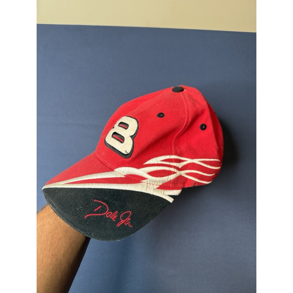 Vintage Y2K Dale Earnhardt Jr #8 Bud Racing NASCAR Flame Hat Chase Authentics